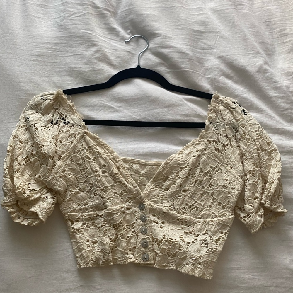 Urban Outfitters White Crop Top
